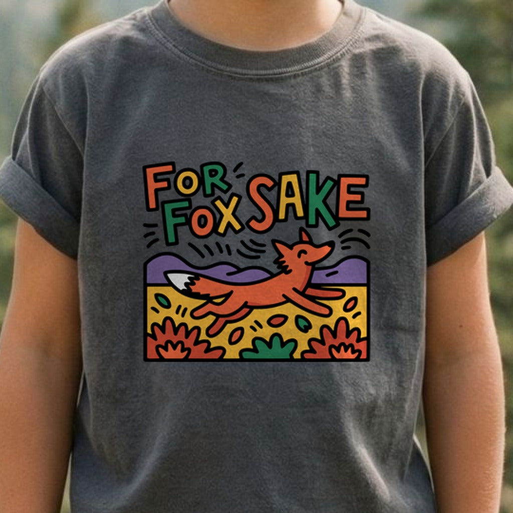 For Fox Sake Kids Cotton T-Shirt