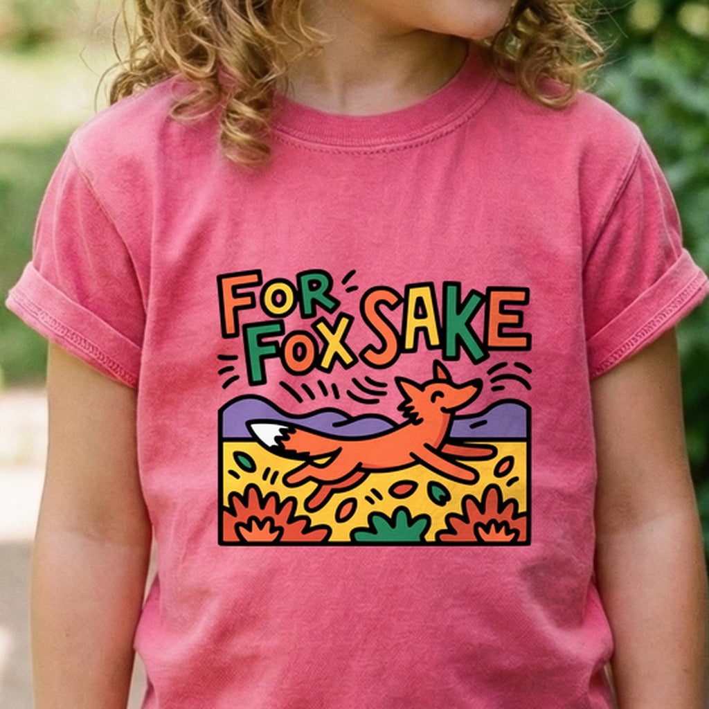 For Fox Sake Kids Cotton T-Shirt