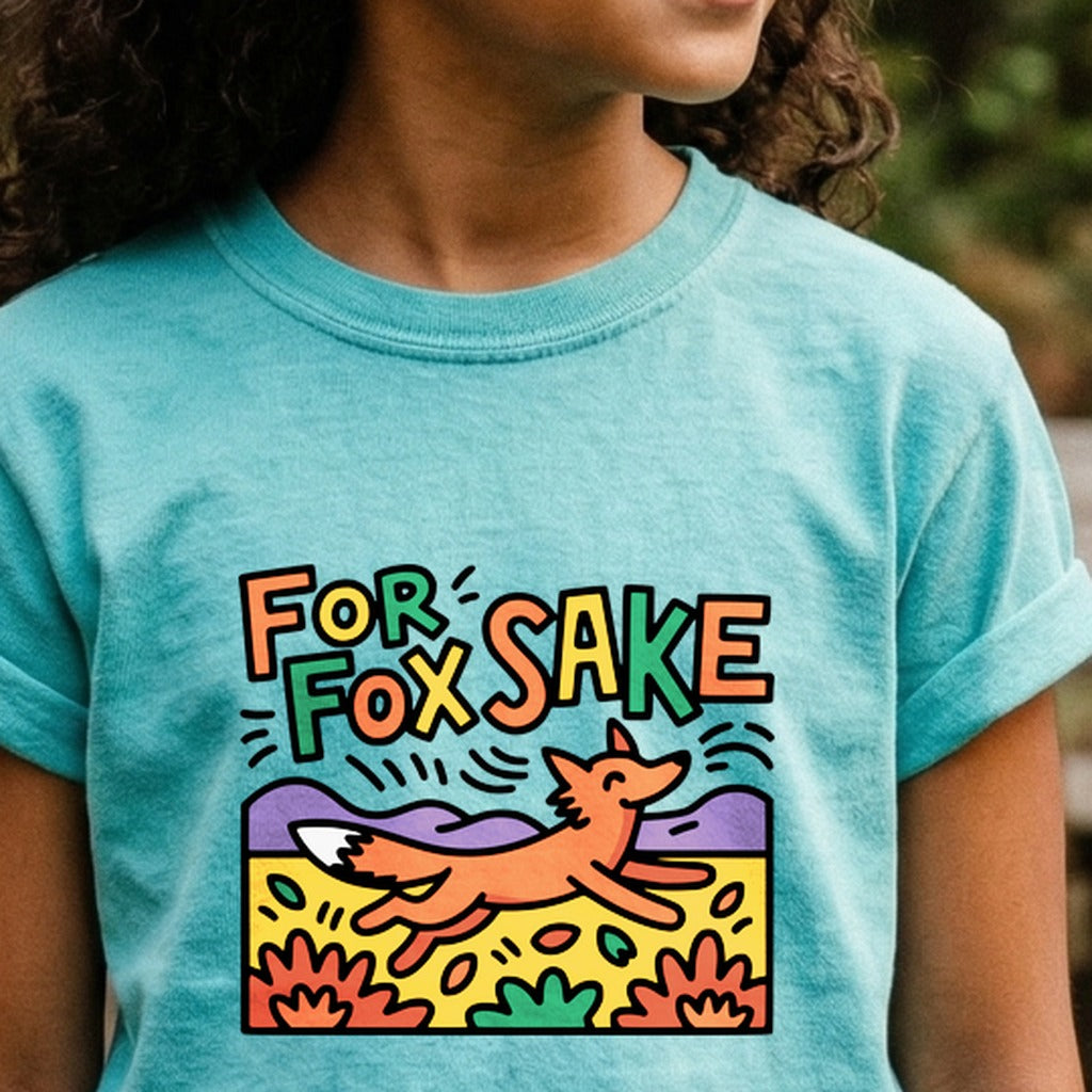 For Fox Sake Kids Cotton T-Shirt