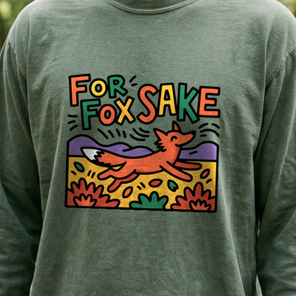 For Fox Sake Cotton Long Sleeve