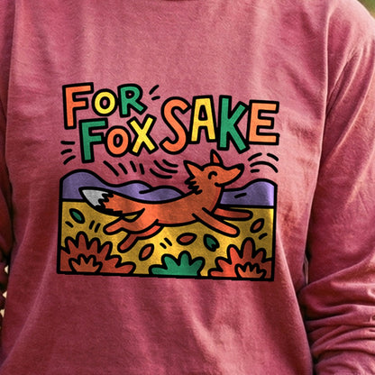For Fox Sake Cotton Long Sleeve