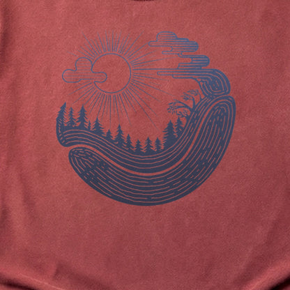 Forest Flow Cotton T-Shirt