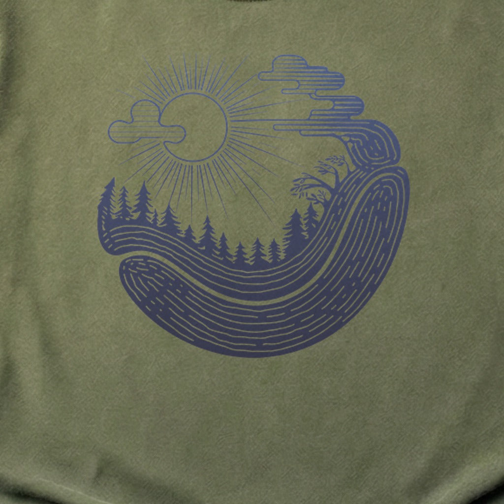 Forest Flow Cotton T-Shirt