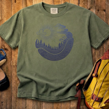 Forest Flow Cotton T-Shirt