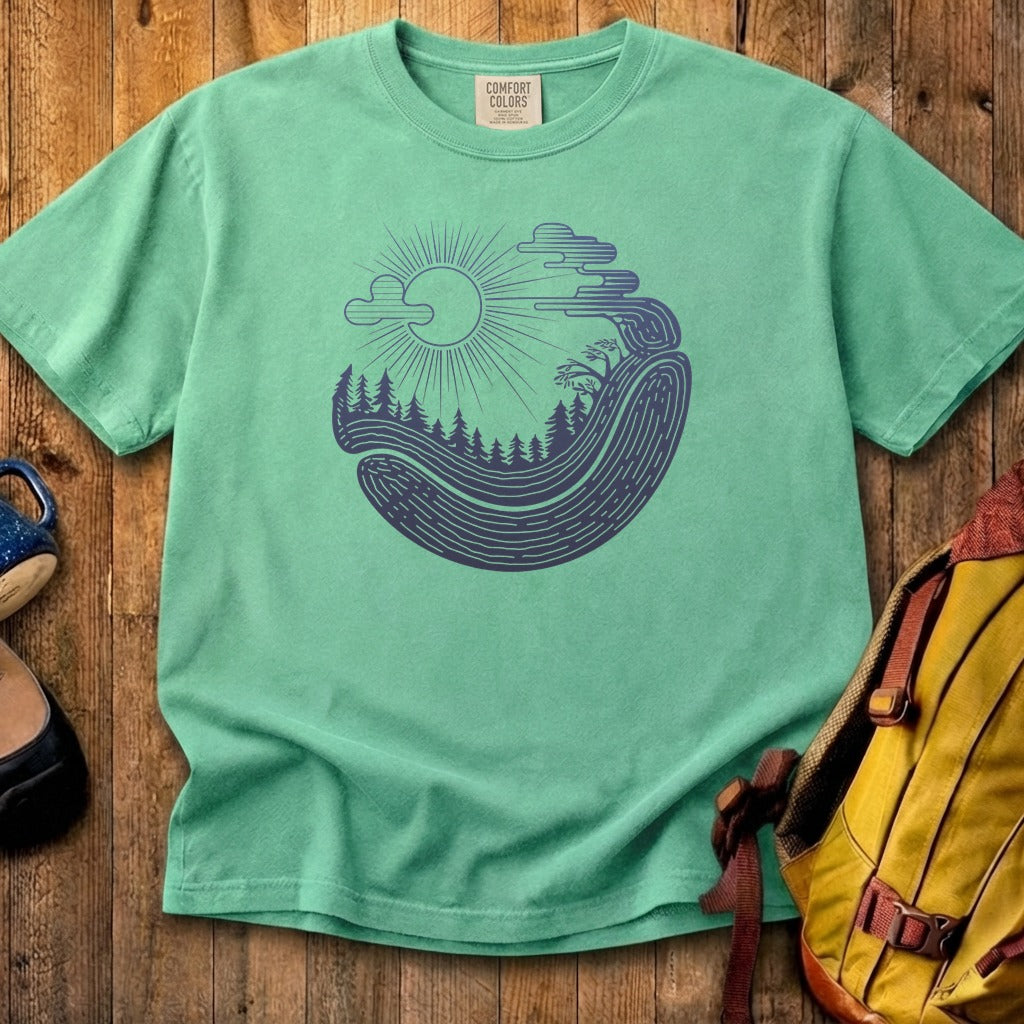 Forest Flow Cotton T-Shirt