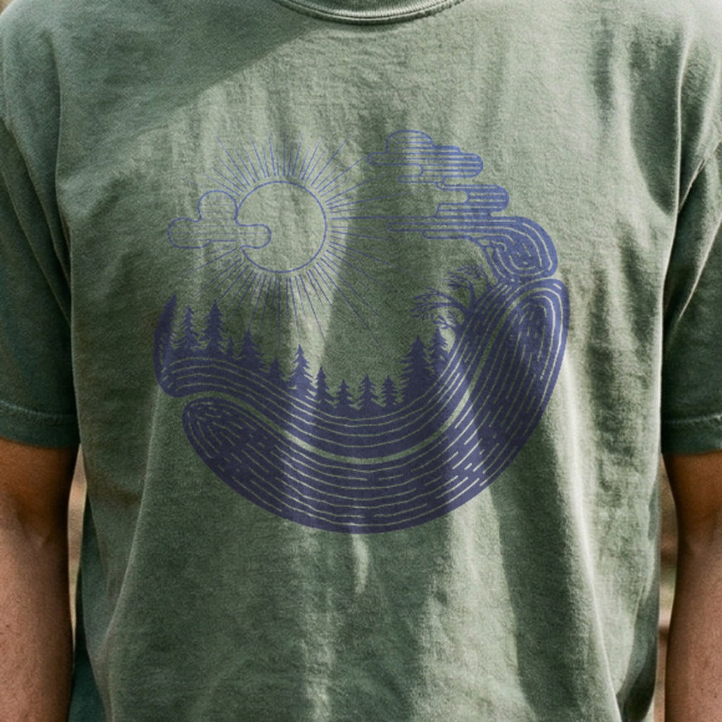 Forest Flow Cotton T-Shirt