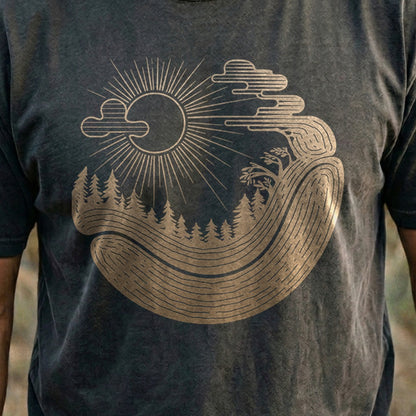 Forest Flow Cotton T-Shirt