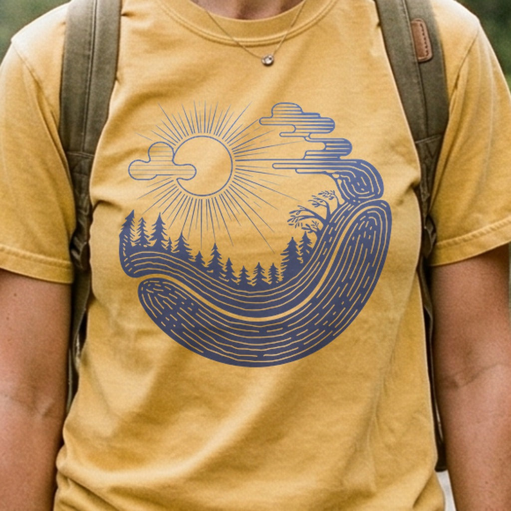 Forest Flow Cotton T-Shirt
