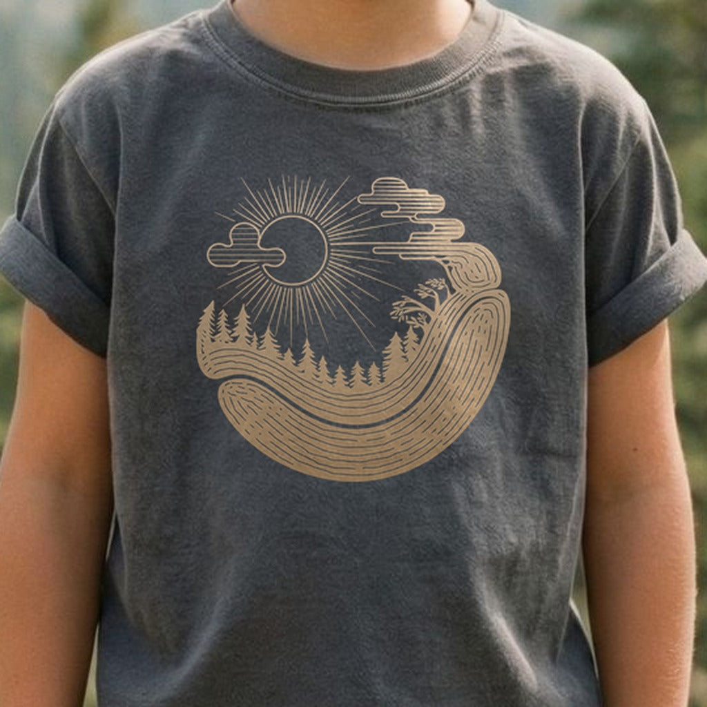 Forest Flow Kids Cotton T-Shirt