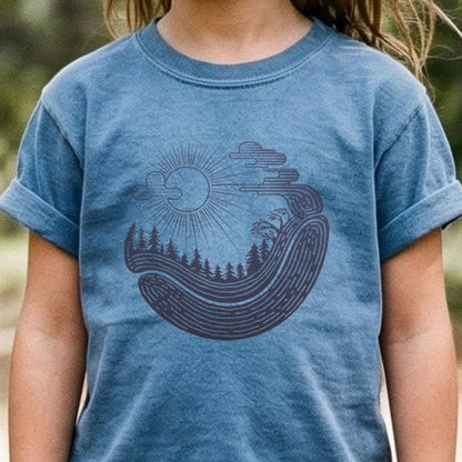 Forest Flow Kids Cotton T-Shirt
