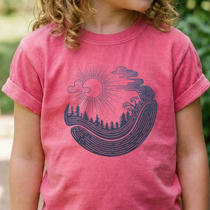 Forest Flow Kids Cotton T-Shirt