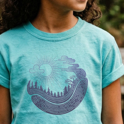 Forest Flow Kids Cotton T-Shirt