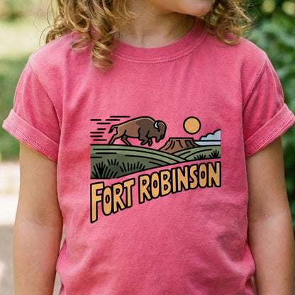 Fort Robinson State Park Kids Cotton T-Shirt