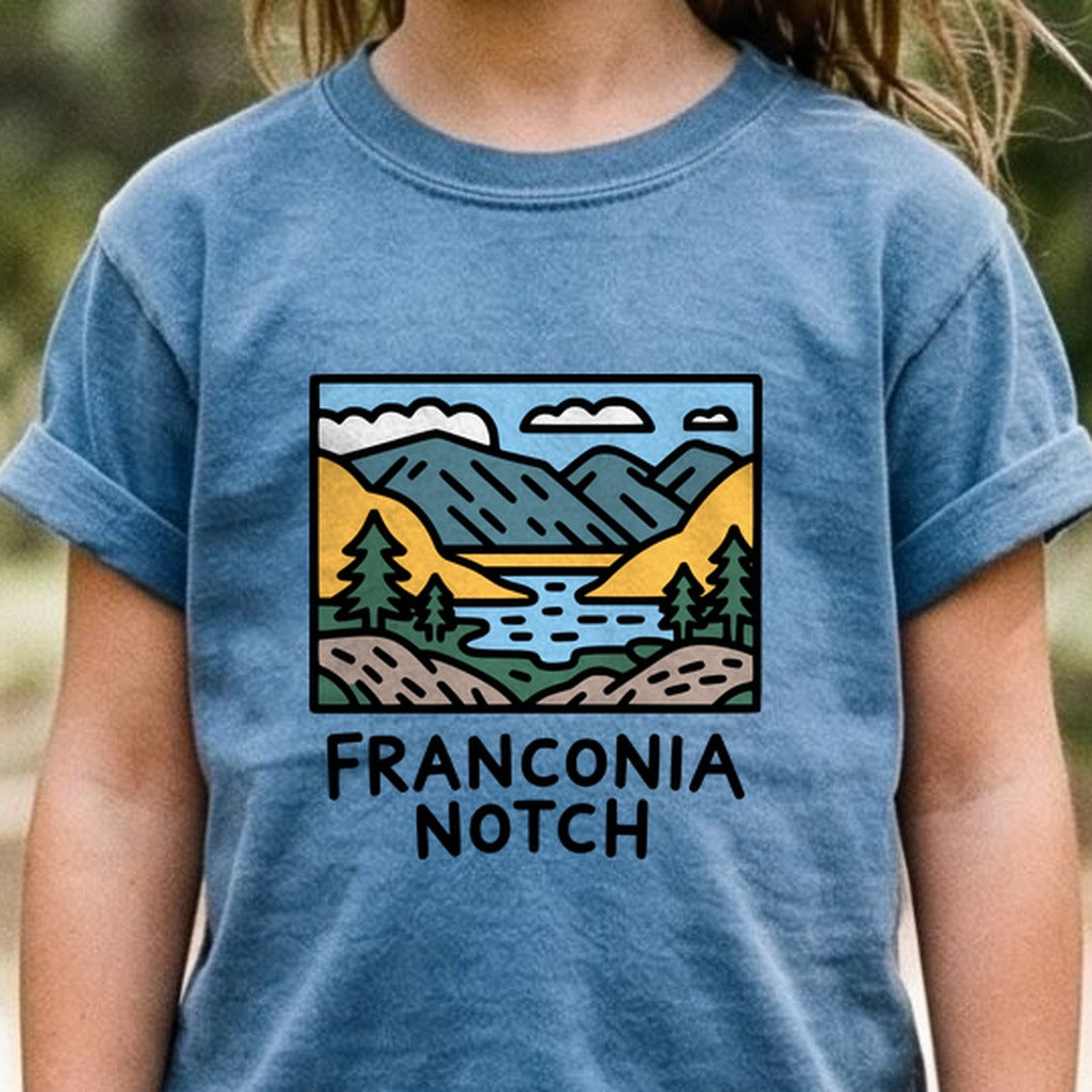 Franconia Notch State Park Kids Cotton T-Shirt