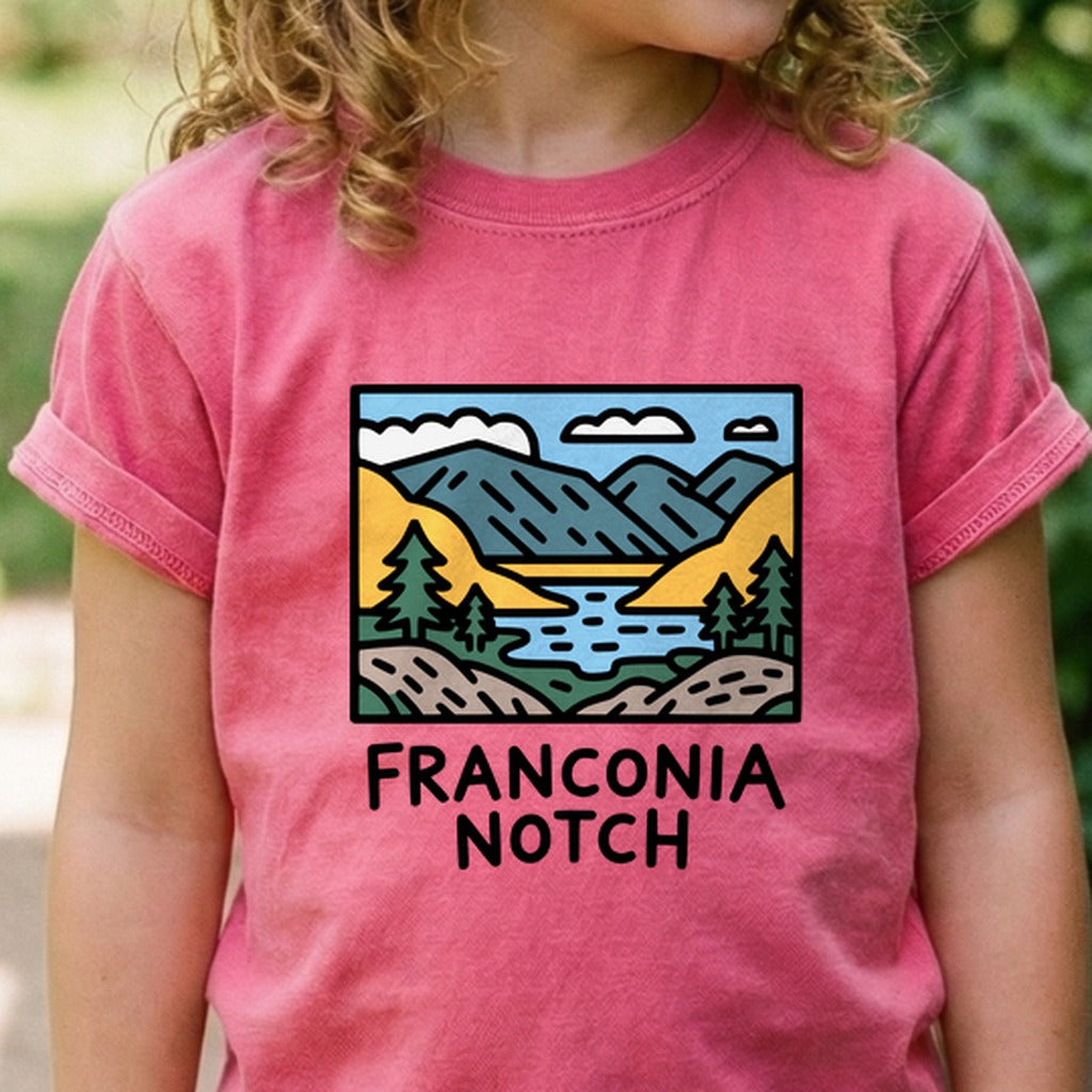 Franconia Notch State Park Kids Cotton T-Shirt