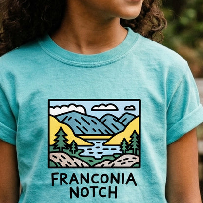 Franconia Notch State Park Kids Cotton T-Shirt
