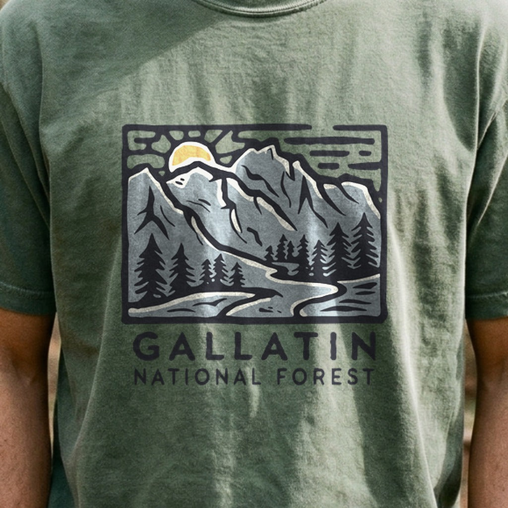 Gallatin National Forest Cotton T-Shirt