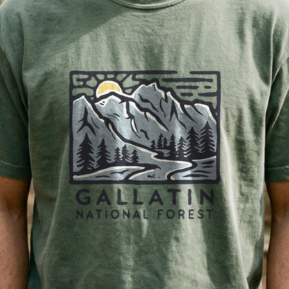 Gallatin National Forest Cotton T-Shirt