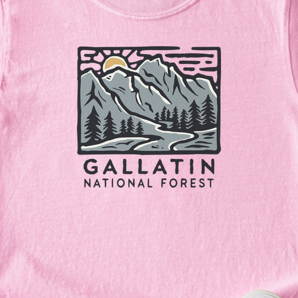 Gallatin National Forest Kids Cotton T-Shirt