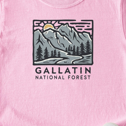 Gallatin National Forest Kids Cotton T-Shirt
