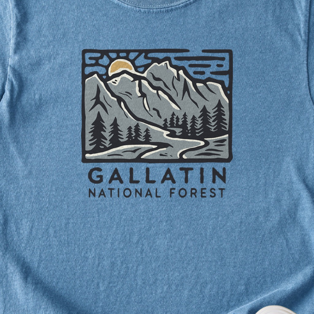 Gallatin National Forest Kids Cotton T-Shirt