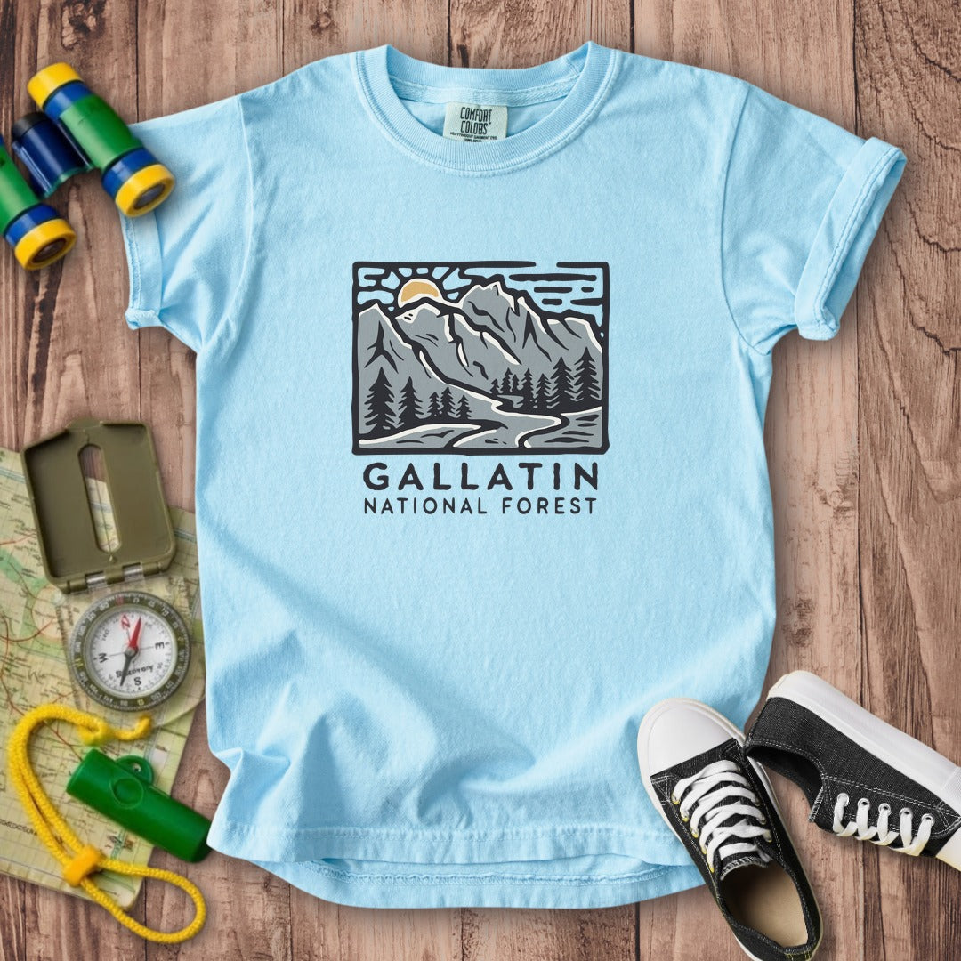 Gallatin National Forest Kids Cotton T-Shirt