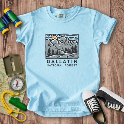 Gallatin National Forest Kids Cotton T-Shirt