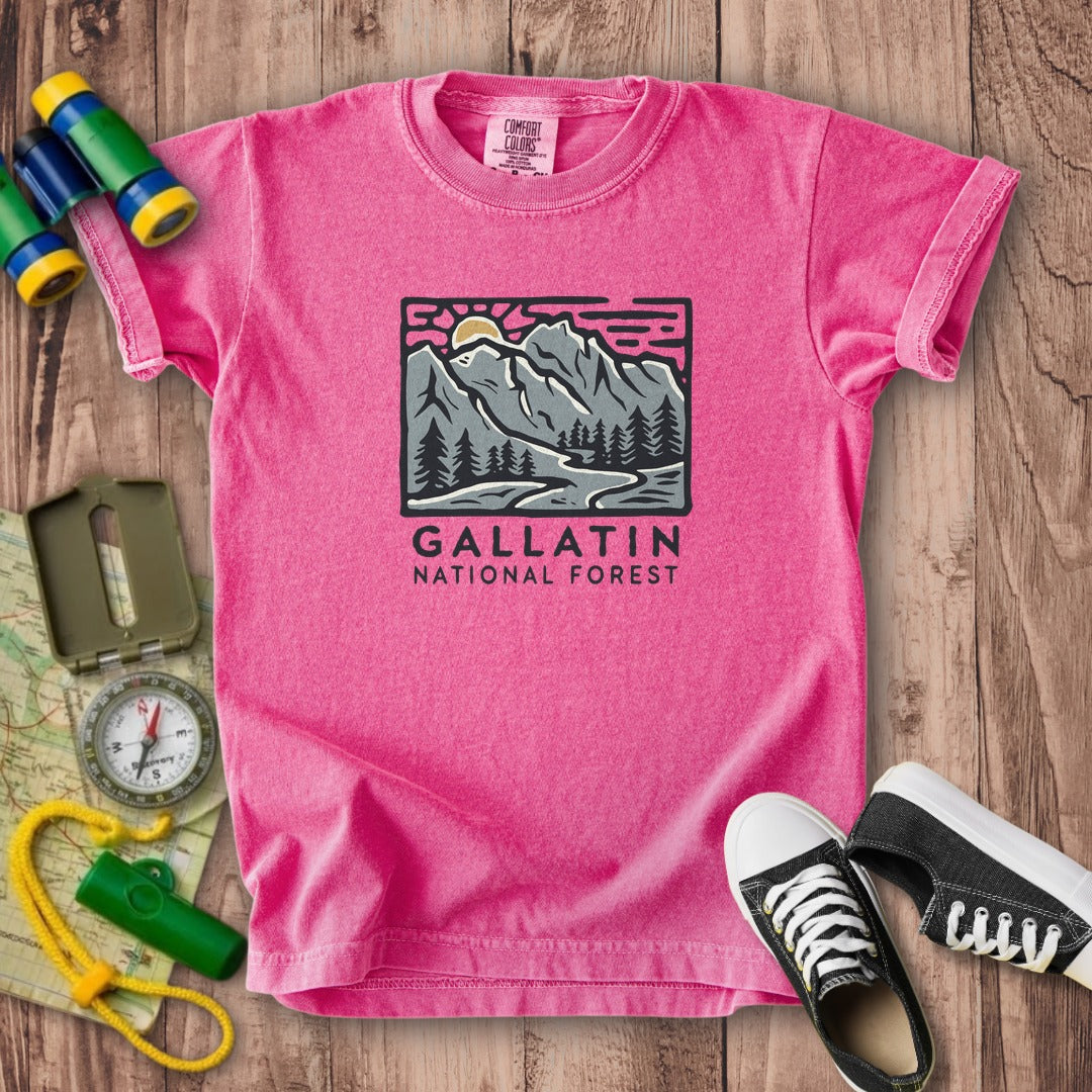 Gallatin National Forest Kids Cotton T-Shirt
