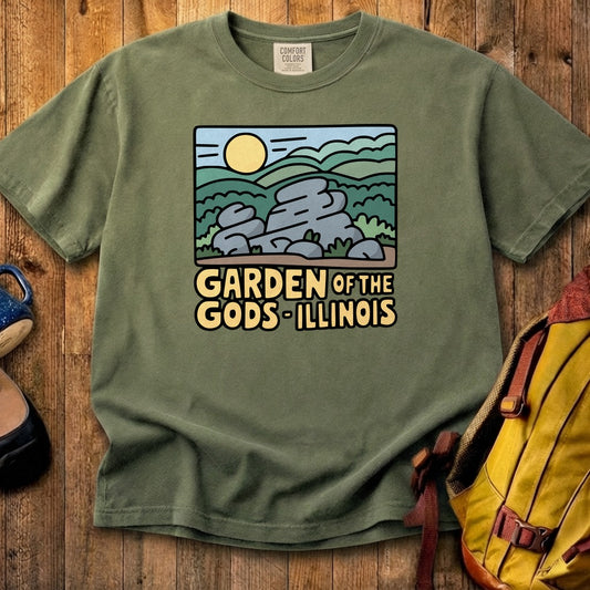 Garden of the Gods Illinois Cotton T-Shirt