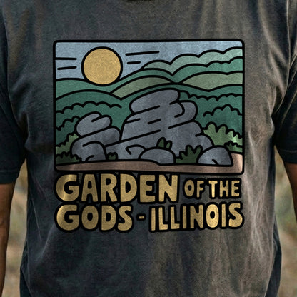 Garden of the Gods Illinois Cotton T-Shirt