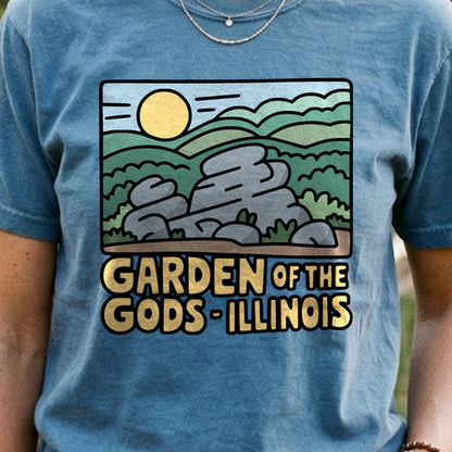 Garden of the Gods Illinois Cotton T-Shirt