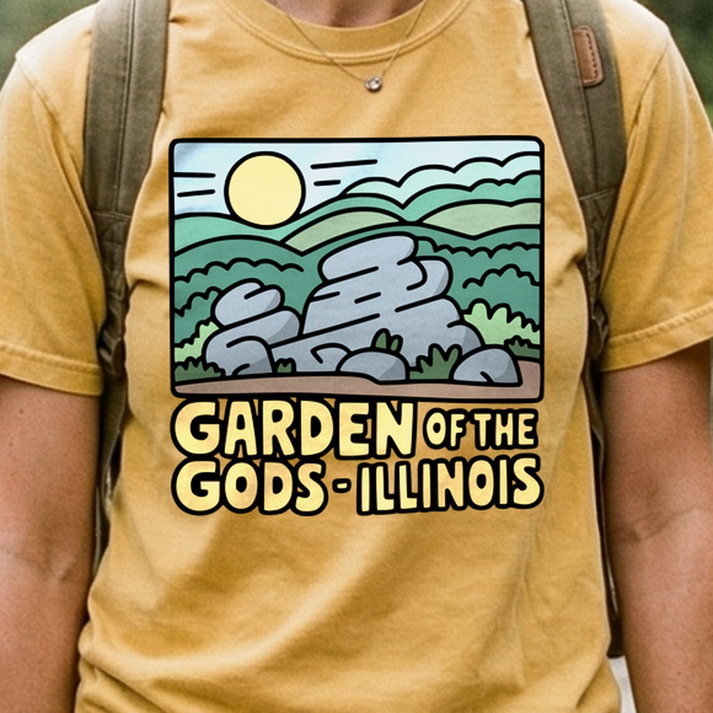 Garden of the Gods Illinois Cotton T-Shirt
