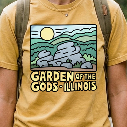 Garden of the Gods Illinois Cotton T-Shirt