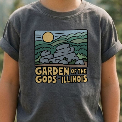 Garden of the Gods Illinois Kids Cotton T-Shirt