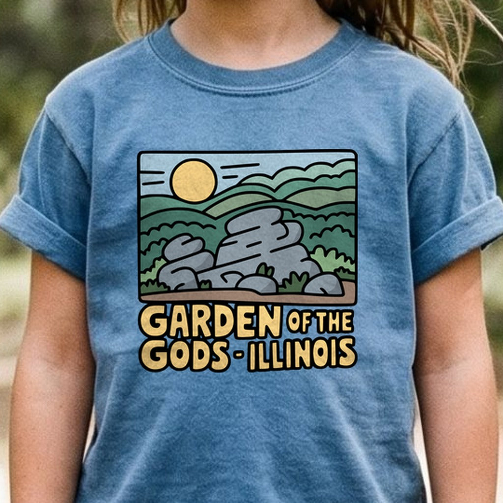 Garden of the Gods Illinois Kids Cotton T-Shirt
