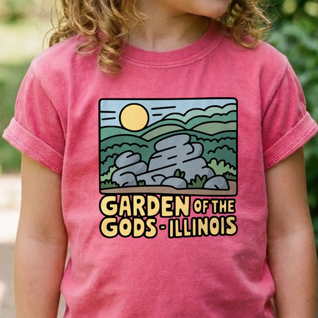 Garden of the Gods Illinois Kids Cotton T-Shirt