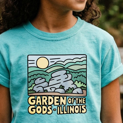 Garden of the Gods Illinois Kids Cotton T-Shirt