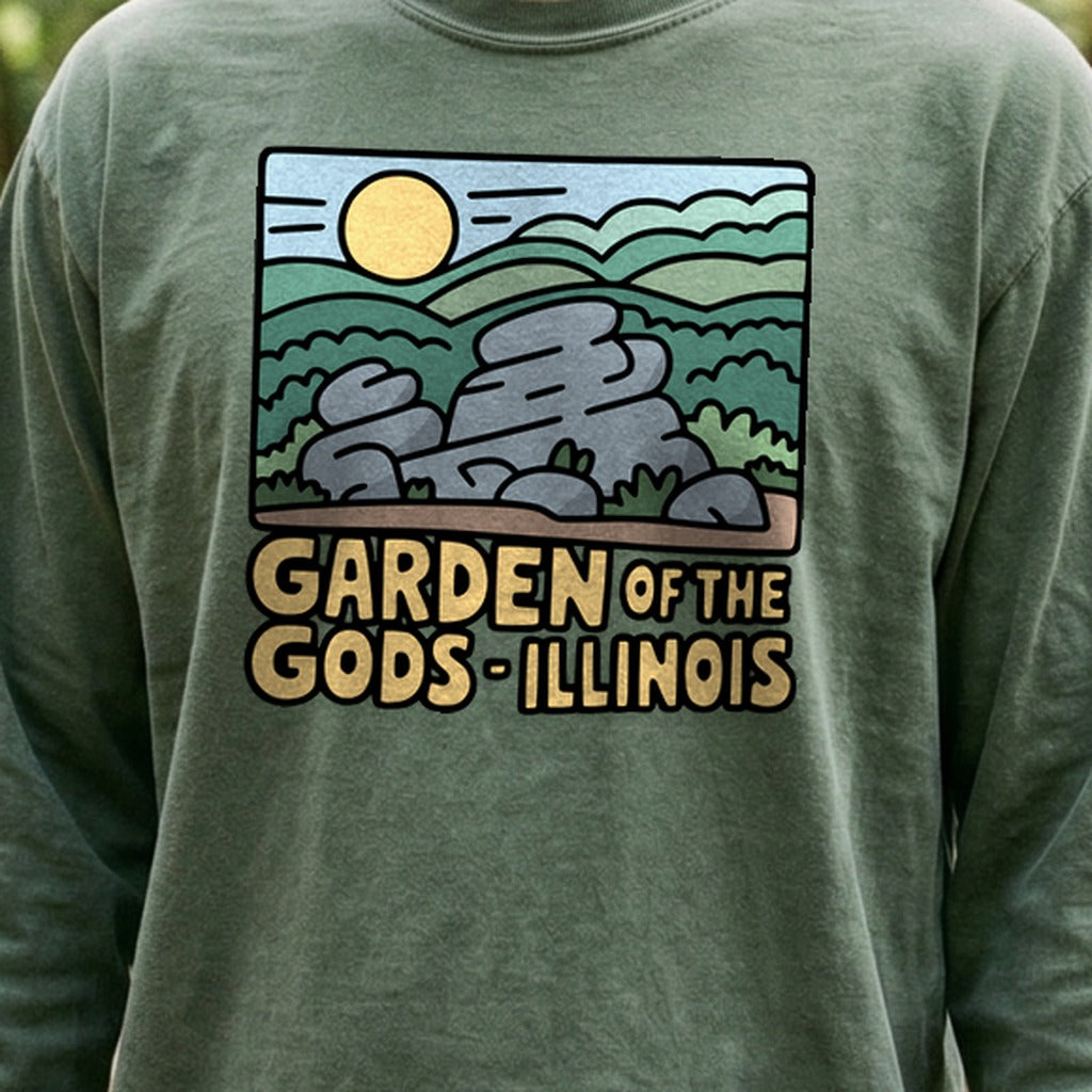 Garden of the Gods Illinois Cotton Long Sleeve