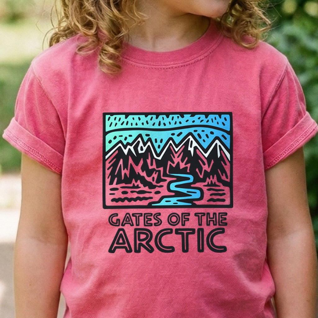Gates of the Artic National Park Kids Cotton T-Shirt
