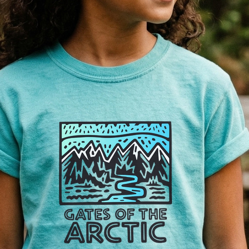 Gates of the Artic National Park Kids Cotton T-Shirt
