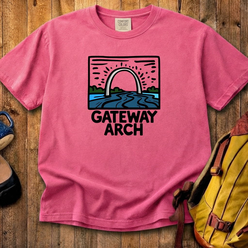 Gateway Arch National Park Cotton T-Shirt