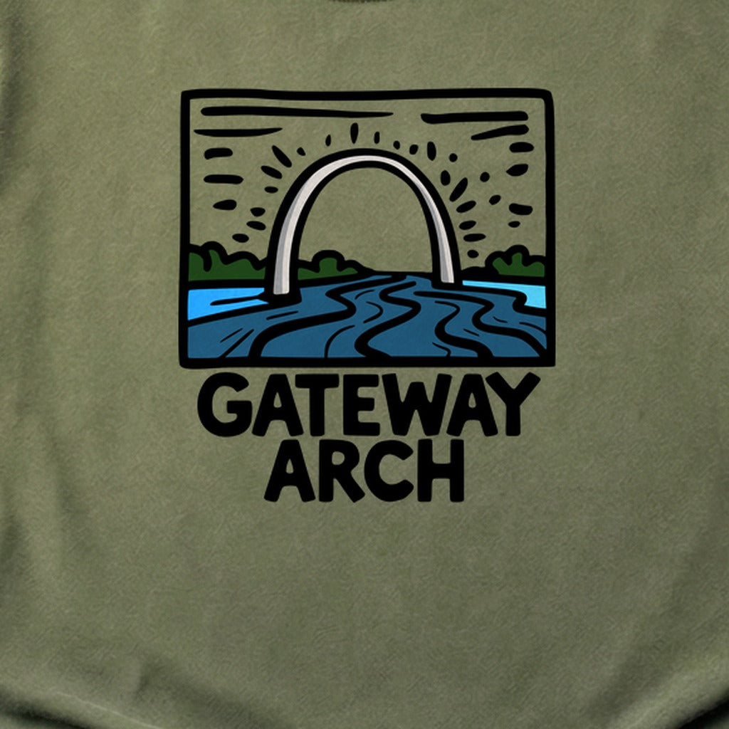 Gateway Arch National Park Cotton T-Shirt