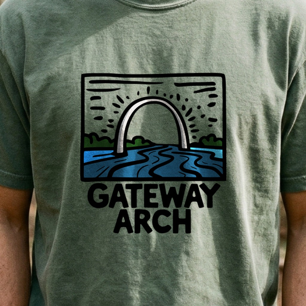 Gateway Arch National Park Cotton T-Shirt