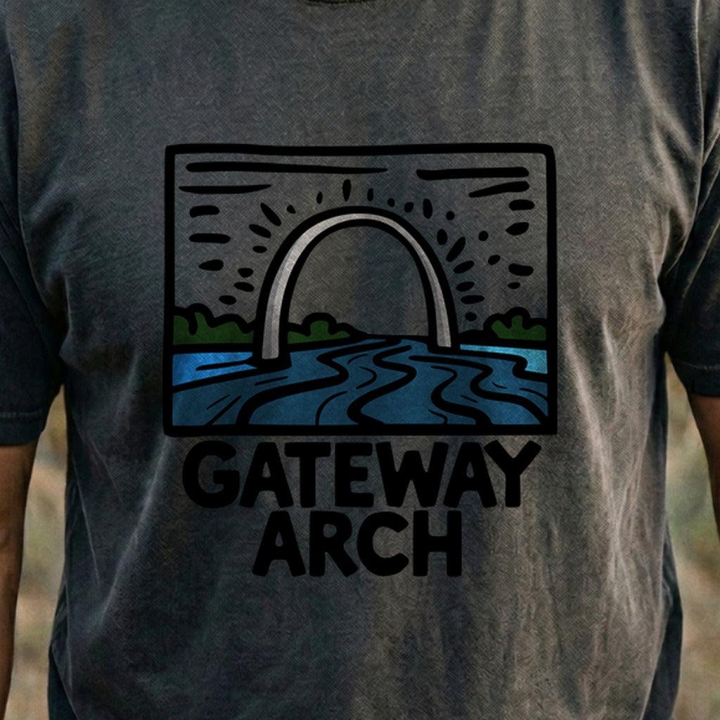 Gateway Arch National Park Cotton T-Shirt