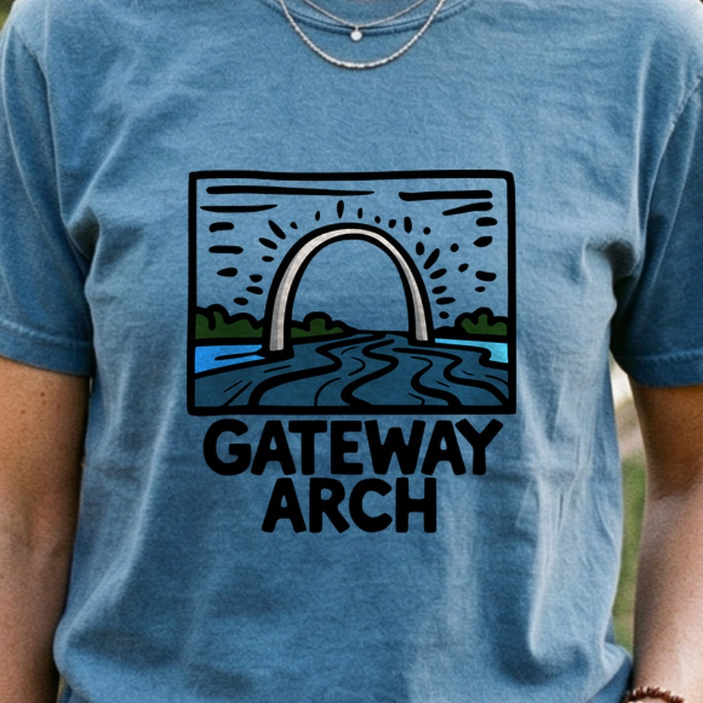 Gateway Arch National Park Cotton T-Shirt
