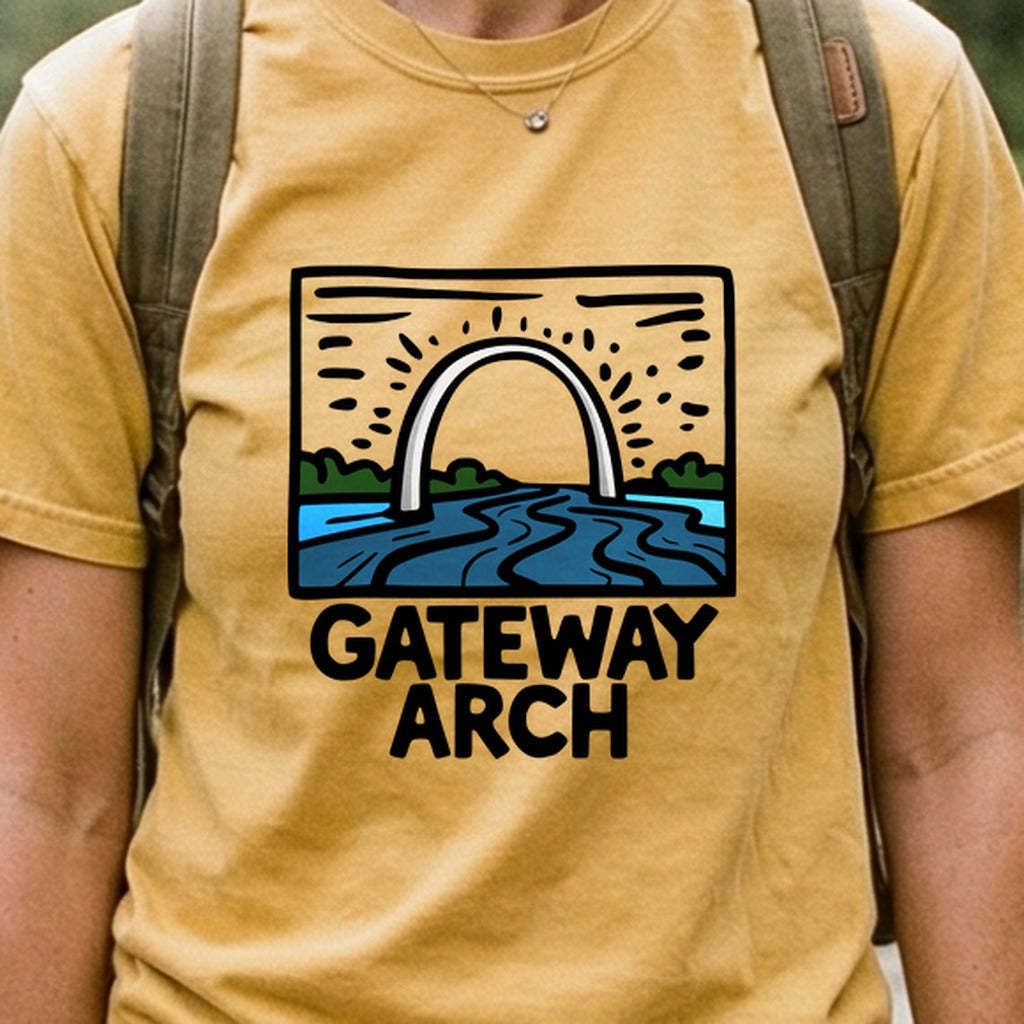Gateway Arch National Park Cotton T-Shirt