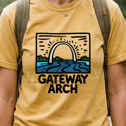 Gateway Arch National Park Cotton T-Shirt