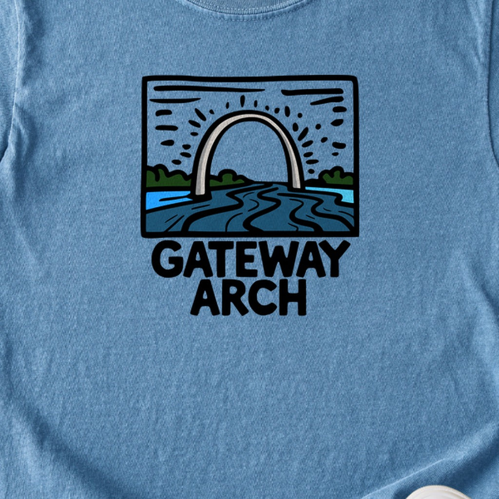 Gateway Arch National Park Kids Cotton T-Shirt