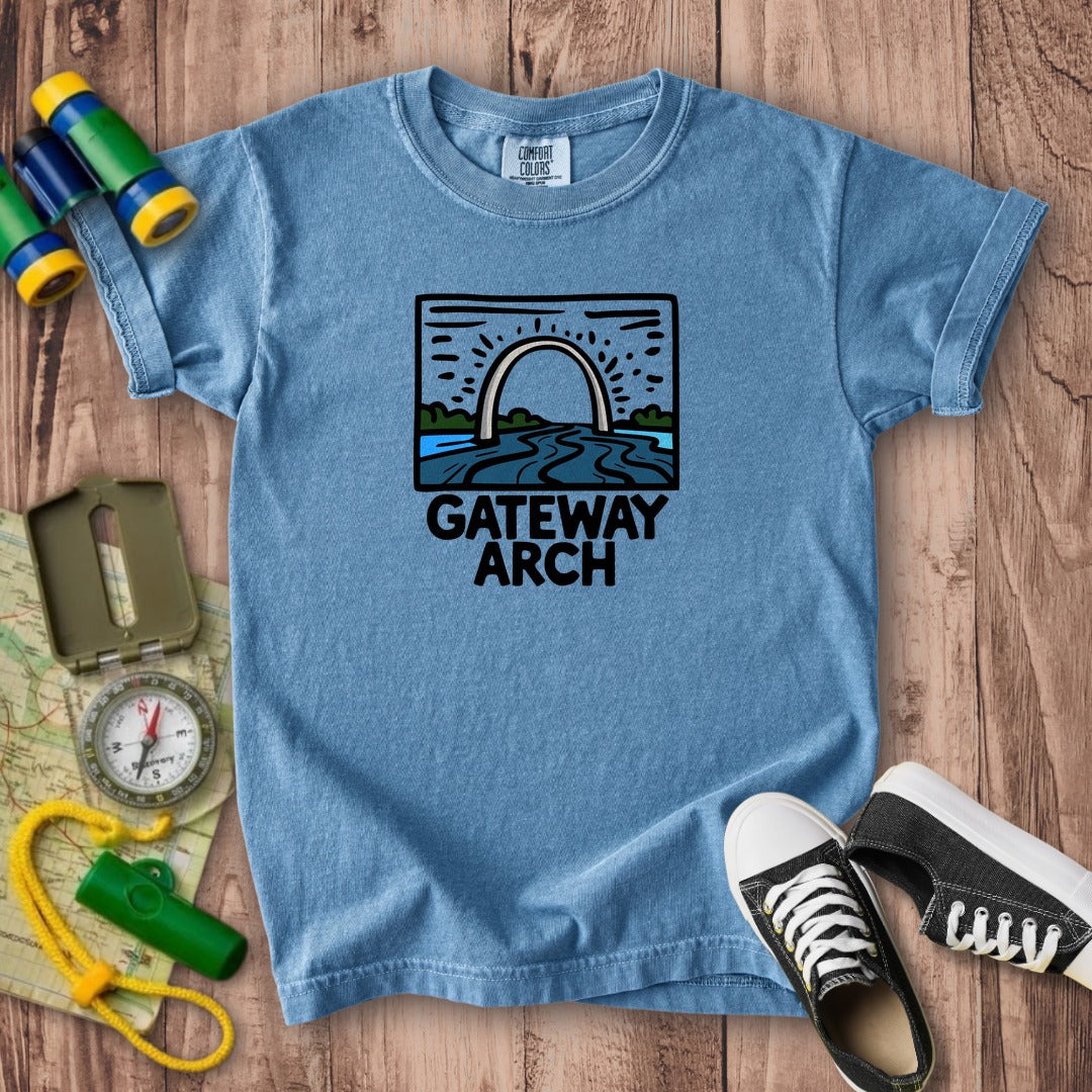 Gateway Arch National Park Kids Cotton T-Shirt
