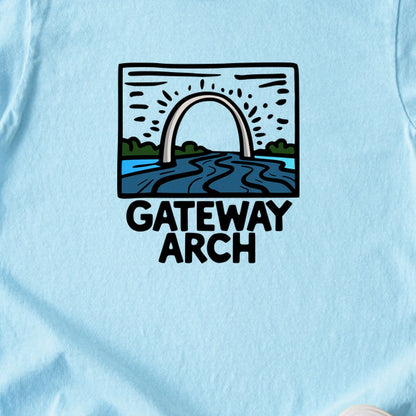 Gateway Arch National Park Kids Cotton T-Shirt